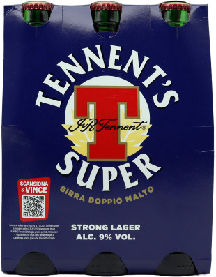 Tennent's super birra cl.33x6    9ø