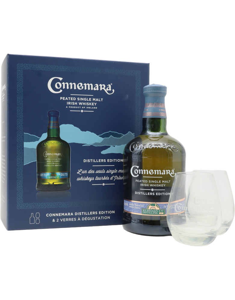 Connemara box whiskey cl70+2 bicch