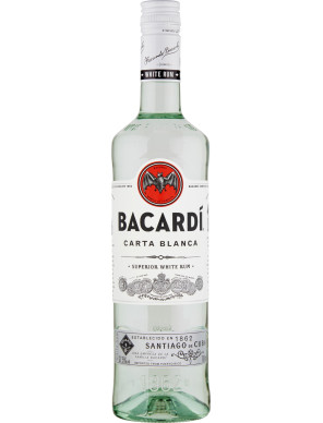 Bacardi rum carta blanca cl.70 37.5ø