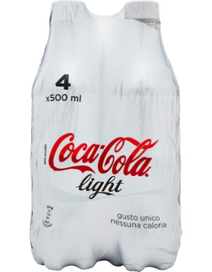Cocacola light ml.500 cluster x 4