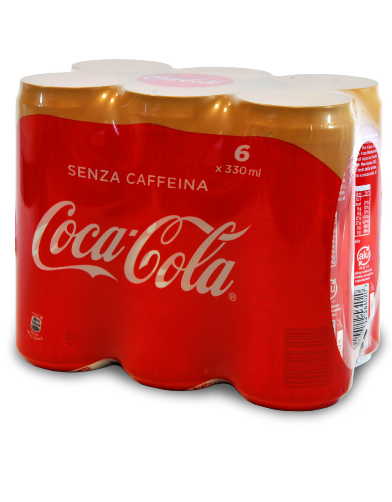 Cocacola s/caffeina latt. sleek cl.33 x6 Cocacola s/caffeina latt. sleek cl.33 x6