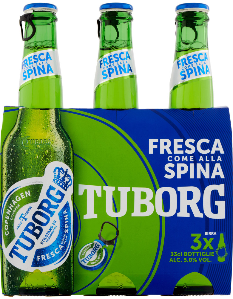 Tuborg birra cluster cl.33 cluster x3