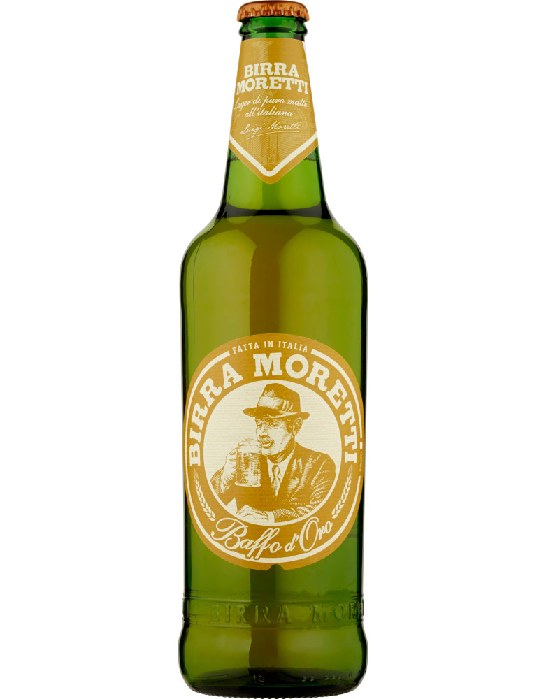 Moretti baffo oro birra cl.66 4,8ø