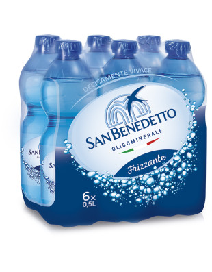 S.benedetto acqua gas ml.500 clust x6