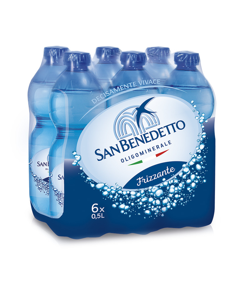 S.benedetto acqua gas ml.500 clust x6