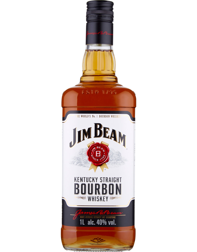 Jim beam white  whisky lt.1 40ø