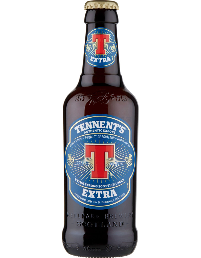 Tennent's extra strong lager birra cl.33