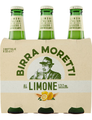 Moretti radler birra cl.33 clus. x3 1.3ø