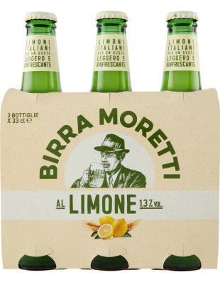 Moretti radler birra cl.33 clus. x3 1.3ø