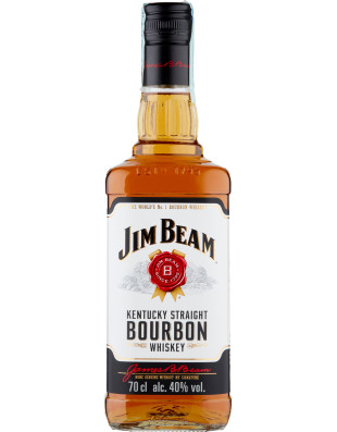 Jim beam bourbon whisky white cl.70 40ø