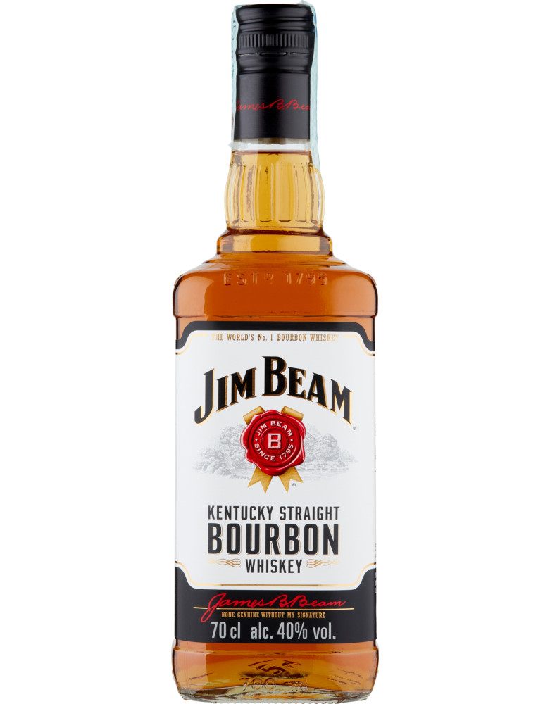 Jim beam bourbon whisky white cl.70 40ø