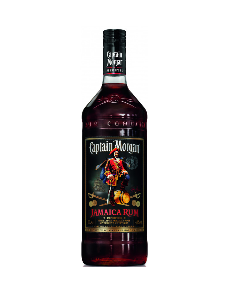 Captain morgan black jamaica rum lt.1