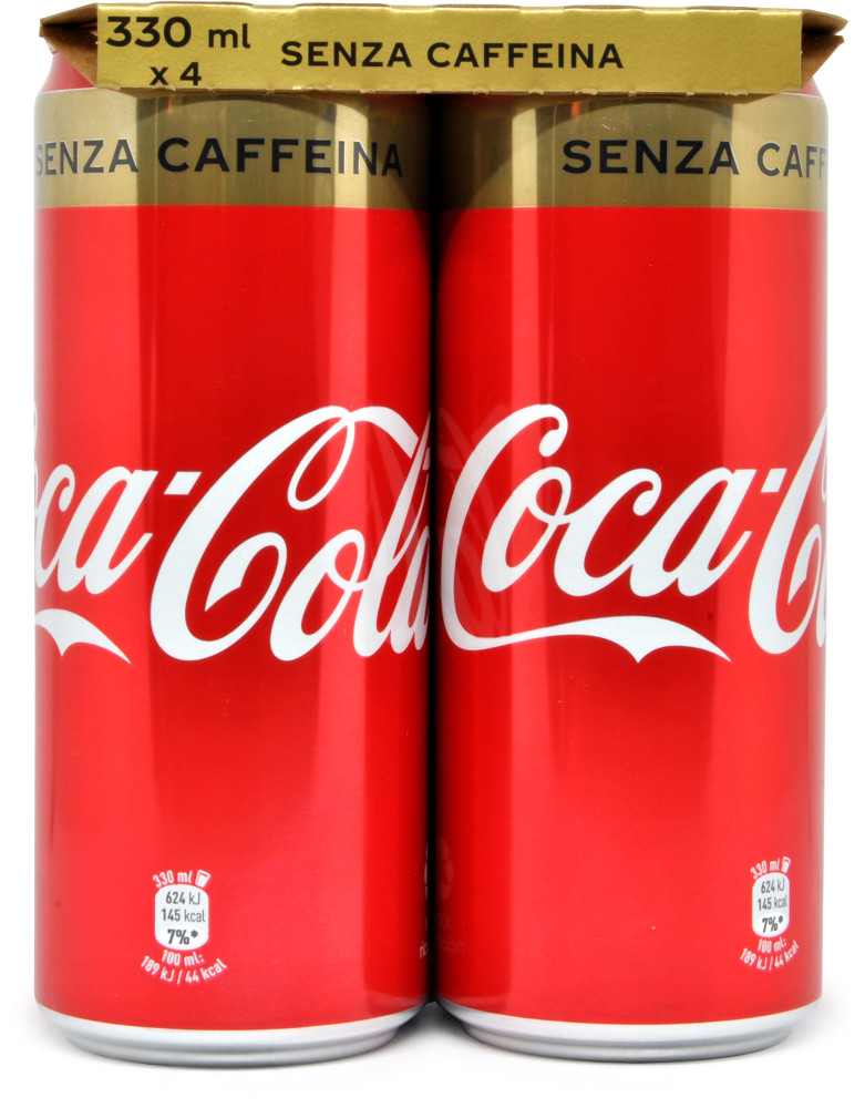 Cocacola s/caffeina latt. sleek cl.33 x4