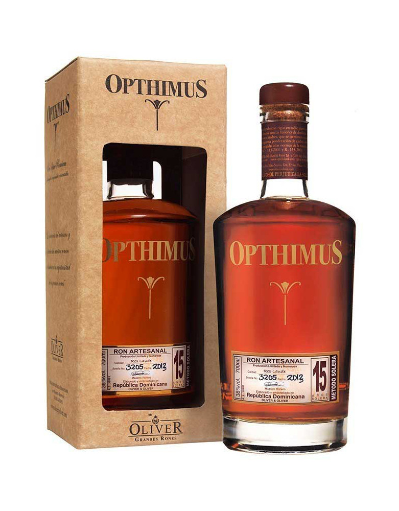 Opthimus rum 15 y.o cl70 38ø