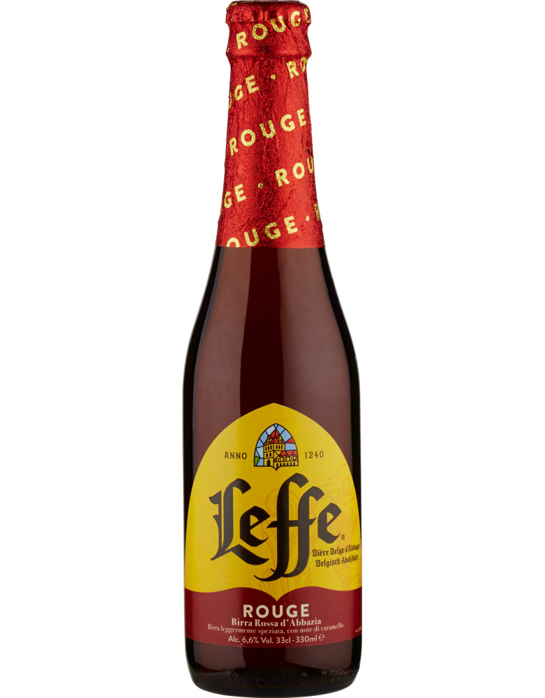 Leffe rouge birra cl.33 plato 15,6  6,6ø