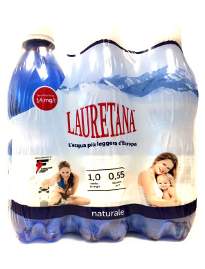 Lauretana acqua nat. ml.500 cluster x6