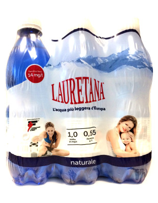 Lauretana acqua nat. ml.500 cluster x6