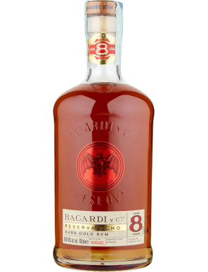 Bacardi reserva ocho rum cl.70 40ø