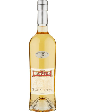 Braulio grappa riserva 18 mesi cl.70 40ø