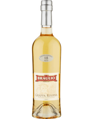 Braulio grappa riserva 18 mesi cl.70 40ø