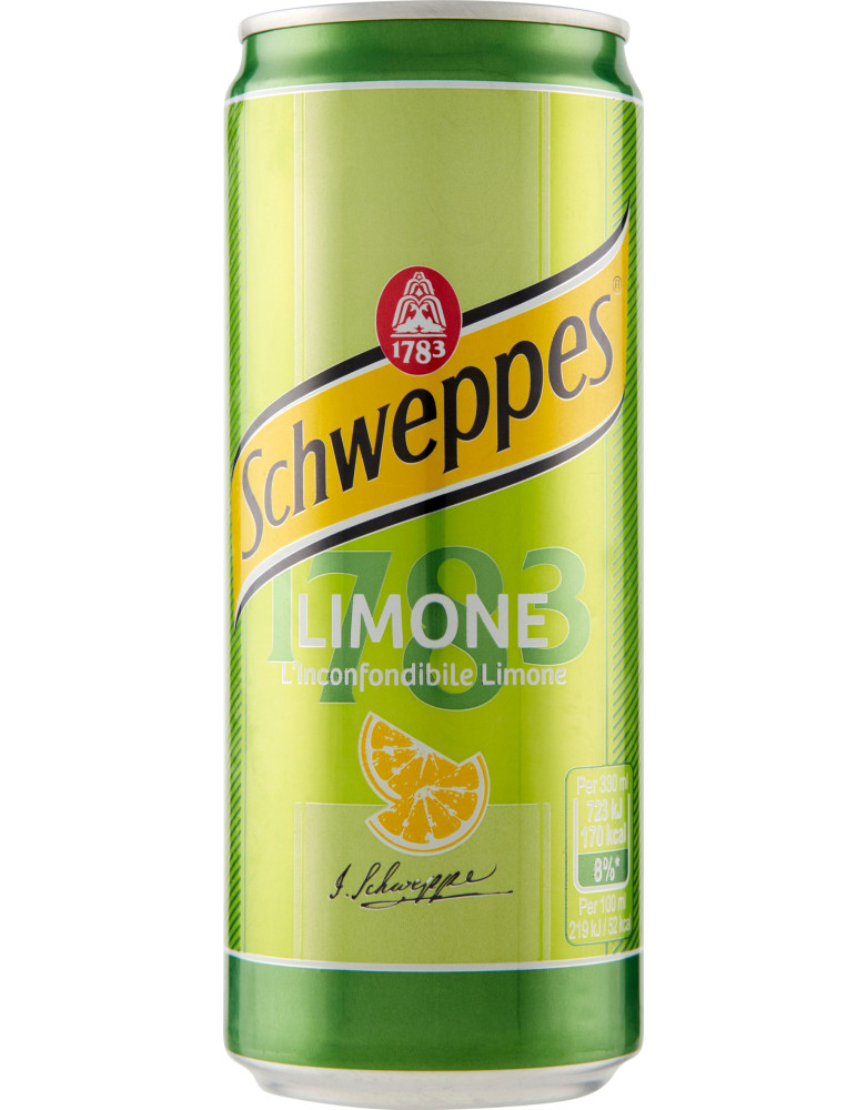 Schweppes limone latt. sleek cl.33