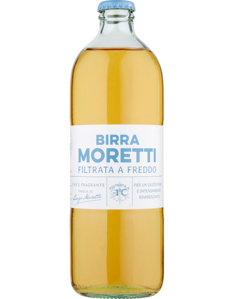 Moretti birra filtrata freddo cl55 4,6ø
