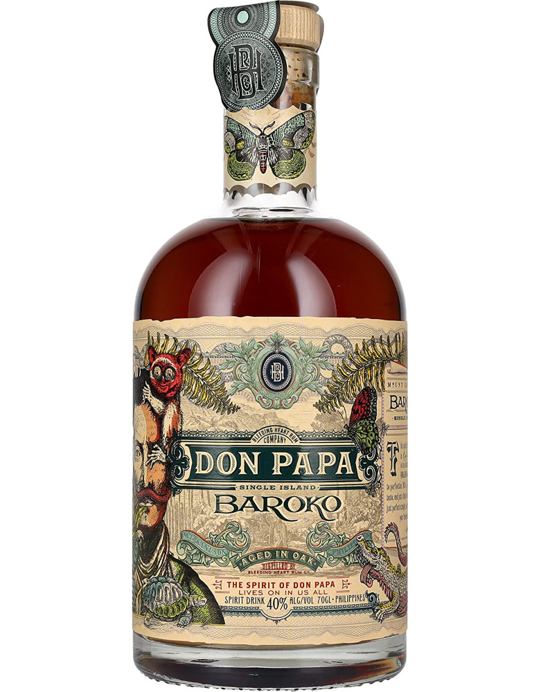 Don papa rum baroko cl.70 40ø