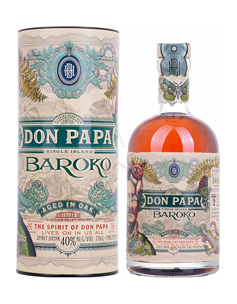 Don papa rum baroko cl.70 astuc.40ø