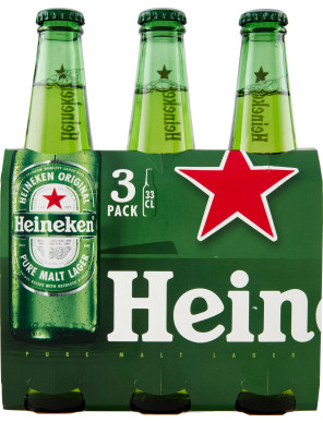 Heineken birra cl.33 cluster x3 vap 5***