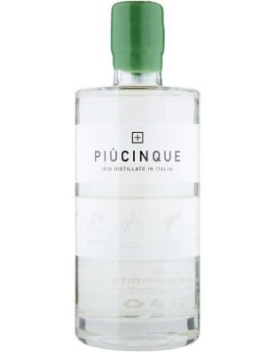 Piucinque gin  cl70 47ø