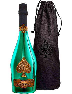 Armand de brignac green cl.75 velvet bag