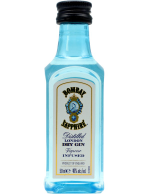 Bombay sapphire gin mignon pet cl.5 47ø