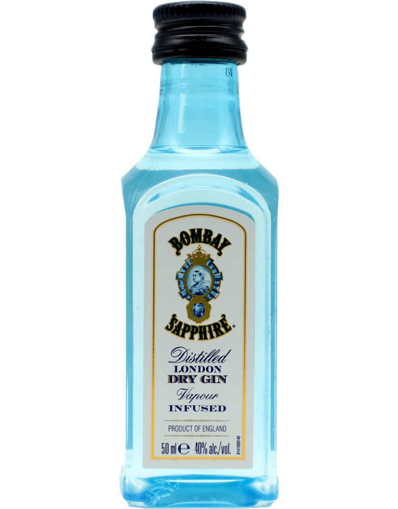 Bombay sapphire gin mignon pet cl.5 47ø
