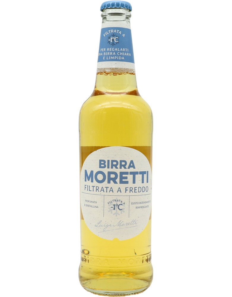 Moretti birra filtrata freddo cl50 4,3ø